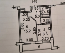 Продаётся 1-комн. квартира, 39.8 м²