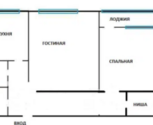 Продаётся 2-комнатная квартира, 51.4 м²